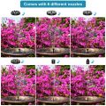 1.5W Solar Fountain Pump, with 6 nozzles Solar Bird Bath Fountain, Water Pump Floating Fountains Suitable for Ponds. 