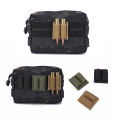 Tactical Patch 2-Round Holder Adhesive 2 Hole Cartridges Hook Loop Patch Hunting Rifles M4 Shotgun Bullet Pouch. 