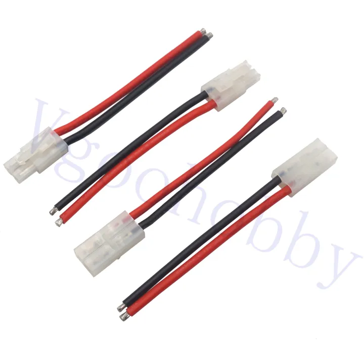 4Pairs%20Tamiya%20Style%20Plug%20Male%20Female%20Connector%20Adapter%20with%2010cm%2014AWG%20Silicon%20Wire%20Cable%20for%20RC%20Car%20Lipo%20Battery%20Charger%20-%20Image%203