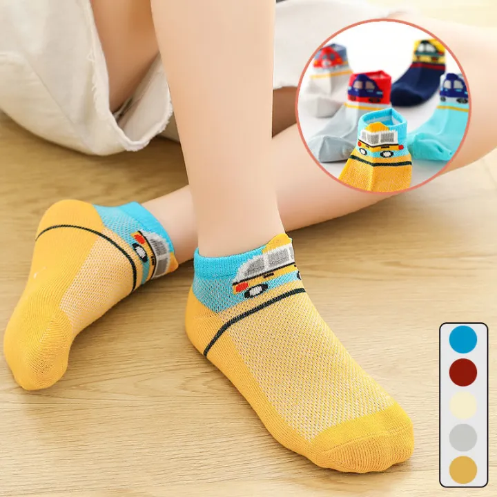 2024%20New%20Fashion%20Spring%20Summer%20Children%20Socks%20Mesh%20Cotton%20Cartoon%20car%20Boys%20Socks%20Girls%20Socks%202-15%20Year%20Kids%20Casual%20Boat%20Socks%20-%20Image%202