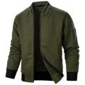 New Mens Long Sleeve Zipper Jacket Coats Stand Up Sweatshirts Outdoor Streetwear Autumn Warm Solid Color Baseball Jacket Men. 