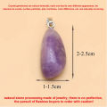 2/5/7pcs Natural Stone Crystals Pendant Amethyst Quartz Smooth Polished Gemstone Charms for Jewelry Making DIY Necklace Earrings. 
