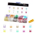 100pcs Car Blade Fuses Assortment Kit, Automotive Replacement Fuses - Low Profile Mini Blade Fuses for Car Boat Truck SUV Auto. 
