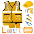 Construction Worker Costumes for Boys,Toddler Dress Up Clothes,Kid Builder Career Outfit,Pretend Role Play Toy Set. 