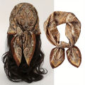 Luxury Silk Scarfs Square Scarf Korean Fashion Kerchief Popular Silk Scarves Bandanna Wraps Scarf Decoration Shawl 70*70CM.