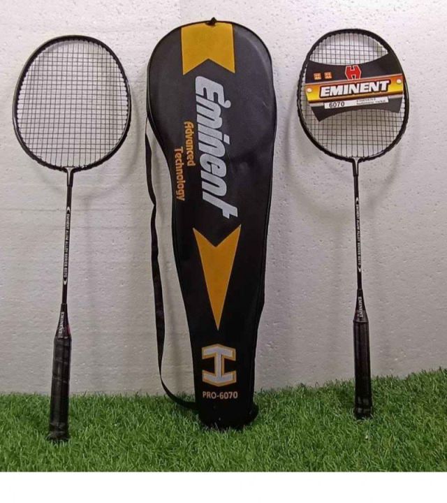 Badminton rackets pair Eminent pro 6070 with bag