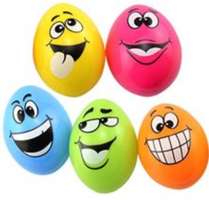 5 Easter Eggs With Funny Faces | Perfect For A Super Egg Hunt | 5 Pieces per Pack |