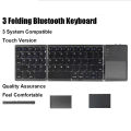 Wireless Folding Keyboard Bluetooth Keyboard With Touchpad For Windows, Android, IOS,Phone,Multi-Function Button Mini Keyboard. 