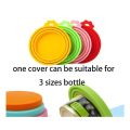 Reusable 3 In 1 Pet Food Can Silicone Cover Dogs Cats Storage Tin Cap Lid Seal Cover Pet Supplies Suitable For 8.5cm/7.5cm/6.5cm. 