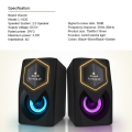 RGB Dual 4K HD Sound Gaming Speaker System with USB 3.5mm Plug for PC/Laptop/Mobile/TV - High-Quality Audio Experience - Kisonli L1020 by FunBug. 