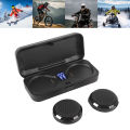Motorcycle Helmet Speakers HiFi Sound Motorcycle Bluetooth Headset 50 Hours Battery Life for Outdoor Sports Skiing Climbing.