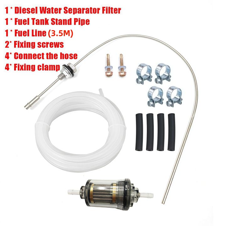 Diesel%20Heater%20Fuel%20Tank%20Vertical%20Pipe%20650x5mm%20Stainless%20Steel,%20White%205m%20Hose%20Kit,%20Complete%20Set%20-%20Image%206