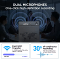 New Long Range Recorder 64GB 6000H Recording Time Dual Microphone Noise Reduction Interview, AI Translation and Transcription.
