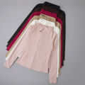 Yoga sport wear spandex full Zip Long Sleeve yoga jacket with Thumb Hole without hood Women Coat.
