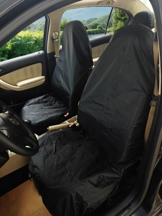 AUTO%20HIGH%20Waterproof%20Car%20Seat%20Covers%20Front%20Pair%20Nylon%20Seat%20Protector%20Universal%20for%20Most%20Car,%20Van,%20SUV,%20Truck%20-%20Black%20-%20Image%202