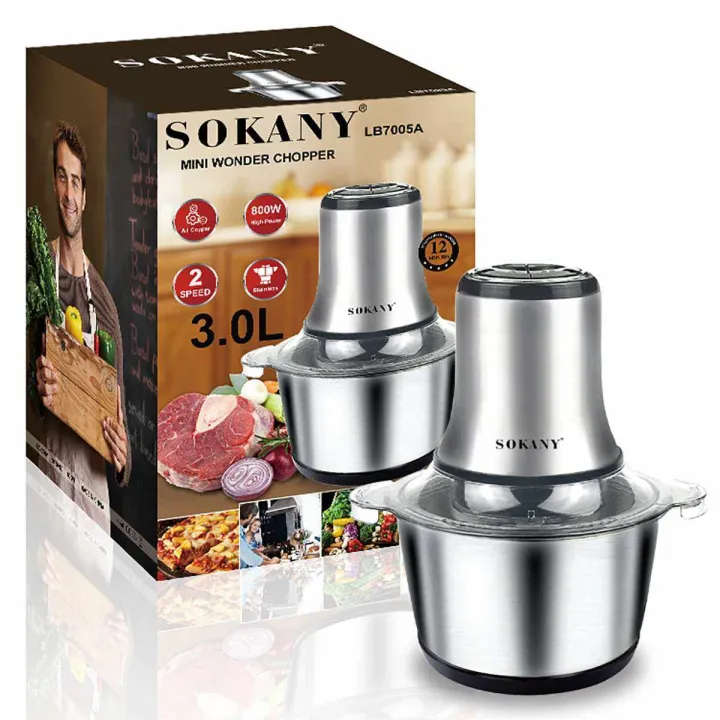 Sokany%20Meat%20Grinder%20Chopper%20LB-7005A%20Stainless%20Steel%20Electric%202%20Speeds%203L%20Jar%20220-240V-50/60Hz%20800W%20-%20Image%206