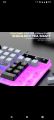 K26 lightning wired keyboard with 104 keys RGB lightning in different kinds of colour. 