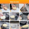 Tornado Potato Spiral Cutter, Manual Stainless Steel Potatoes Twister Slicer With 2 Extra Blades. 