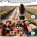 2026 New AI Smart Glasses 800W HD Camera Glasses Photo Recognition Video Record Translation Call Waterproof Sunglasses Men Women.