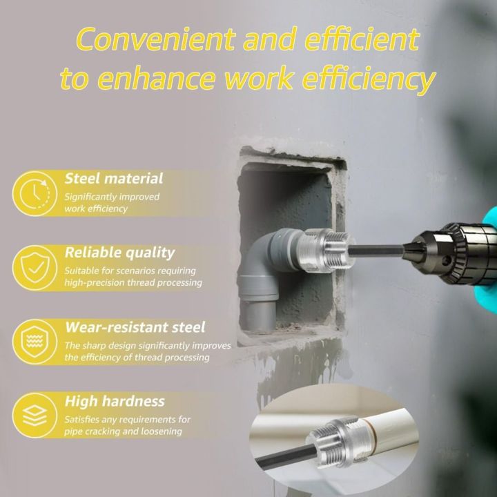 1 Inch Pipe Threader Multi-Use Internal External PVC PPR Threading Tap ...