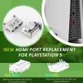HDMI Port Replacement for PlayStation 5 PS5 Socket Jack Interface Connector for PS5 Console Accessories Parts.