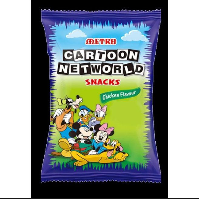 Original Metro Jumbo Size Cartoon Networld / Network/ Snacks (Pack Of ...