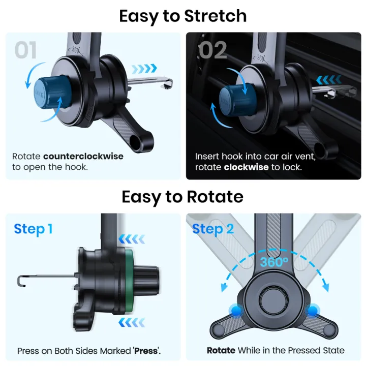 TOPK%20D42T%20Car%20Phone%20Mount%20,%20Extended%20Arm%203-Point%20Support%20Extendable%20Metal%20Hook%20Superior%20Stability%20Cell%20Phone%20Holder%20for%20Cars%20-%20Image%206