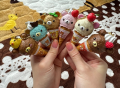 Anime Figure Kawaii Capsule Blind Box Ice Cream Bear Bead Chain Hanging Bag Doll Toy Model Decoration Pendant Birthday .