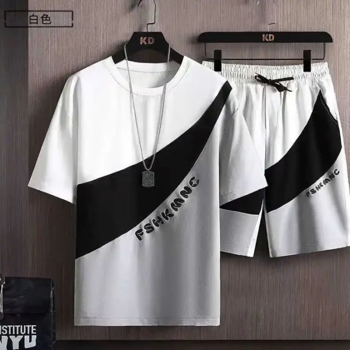Summer%20T%20Shirts%20for%20Men%20Clothing%20Casual%20Gradient%20Men%20Set%20Tshirt%20Summer%20Running%20Men's%20Two-piece%20Oversize%20Gym%20Sport%20Short%20Pants%20-%20Image%207