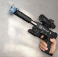 NEW GLOCK TOY GUN FOR KIDS BLACK AIR SOFT FINE QUALITY PLASTIC AIRSOFT SHELL ENJECT WITH RED LASER  LIGHT TOY GUN FOR 7 TO 12 YEARS OLD BOYS BLACK COLOR BLACK MACHINE TOY GUN. 