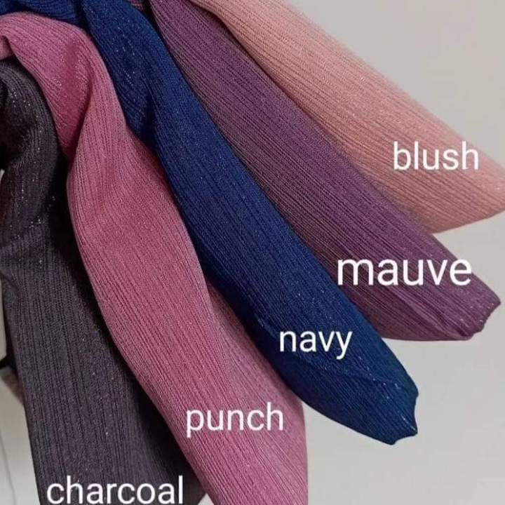 premium quality shimmer jorjet hijab for women