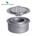 Boundless Voyage Ultralight Titanium Wood Burning Stove Camping Alcohol Stove Outdoor Multi-Fuels Mini Stove Small Stove.