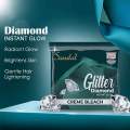 Sandal Glitter Diamond Bleach Cream Sachet Pack For All Skin Types (Pack Of 5 Sachets). 