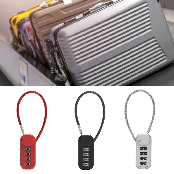 Portable%20Zinc%20Alloy%204%20Digit%20Password%20Lock%20Wire%20Rope%20Anti-theft%20Backpack%20Zipper%20Lock%20Padlock%20Luggage%20Combination%20Lock%20Travel%20-%20Image%202