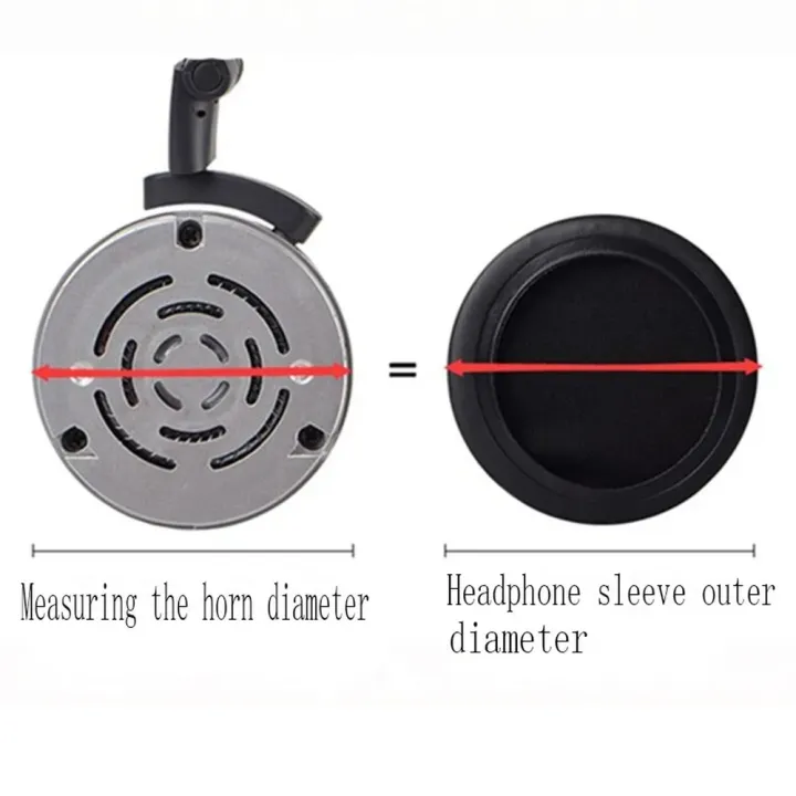 2pcs%2045/50/55/60/65/70/75/80/85/90/95/100/105/110MM%20Headphone%20Pad%20Ear%20Pad%20Sponge%20In-ear%20Earphone%20Cover%20Earphone%20Accessories%20-%20Image%202