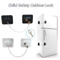 Baby Safe Refrigerator Lock with Key Code Lock Baby Safety Cabinet Lock Sliding Wardrobe Door Lock Home Limiter. 