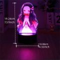 Anime Figures 3D Lamp Tanjirou Nezuko Zenitsu Led Night Light Remote Control Smart Touch Lamp Room Decor Birthday Christmas Gift. 