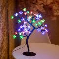 Cherry Blossom Tree Light,17inch 40LED Lighted Tabletop Artificial Flower Bonsai Tree Lamp USB Powered s for Home Decor. 