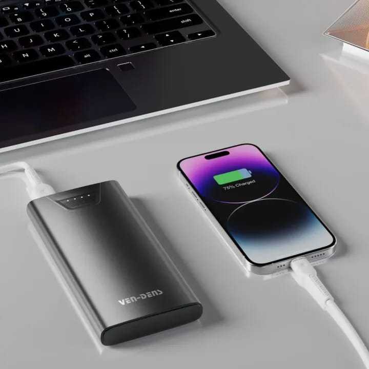 VEN-DENS%2010000mAh%20Power%20Bank%20VD-PB041%20Fast%20Charging%20Portable%20Charger%20%7C%20Dual%20USB%20Output%20%7C%20LED%20Indicator%20%7C%20Smart%20Protection%20%7C%20Slim%20&%20Lightweight%20Powerbank%20for%20Android,%20iPhone%20&%20All%20Devices%20-%20Image%203
