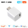 Work With Tuya WiFi/Zigbee Smart Micro 1 2 3 USB Adaptor Switch 5V Mini USB Power Adaptor Plug for Alexa Yandex Alice.