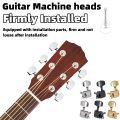6Pcs Guitar String Tuning Pegs Tuner Semi-closed Tuner Machine Heads  for Acoustic Guitar Tuner Machine Head Knob 3Left 3Right. 