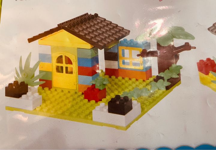 Lego House And Tree Making For Child Fun And Play