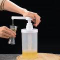 5/8/10CC Liquid Dispenser With Scale Coffee Syrup Bee Drip Bottle With Hydraulic Pump And Nozzle Head Kitchen Honey Container.