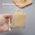Natural Mesh Soap Bags - Soft, Reusable & Breathable Facial Cleansing Foam Nets , Ideal for Travel & Home Use - Accessory.