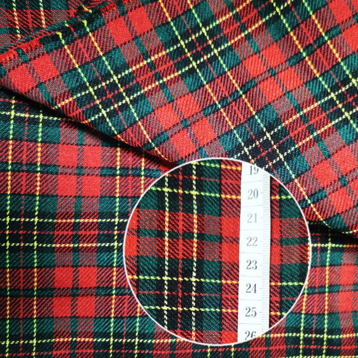 1-3%20Yard%20Medium%20Thick%20Classic%20and%20Stylish%20Scottish%20Checks%20Polyester%20Cotton%20Fabric%20for%20Sewing%20Ladies%20Skirt,Tartan%20Designer%20Fabric%20-%20Image%207