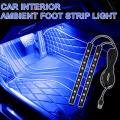 New LED Car Interior Ambient Foot Strip Light Kit Backlight 5V USB Auto Decorative Atmosphere Neon Lamp Vehicle Accessories. 