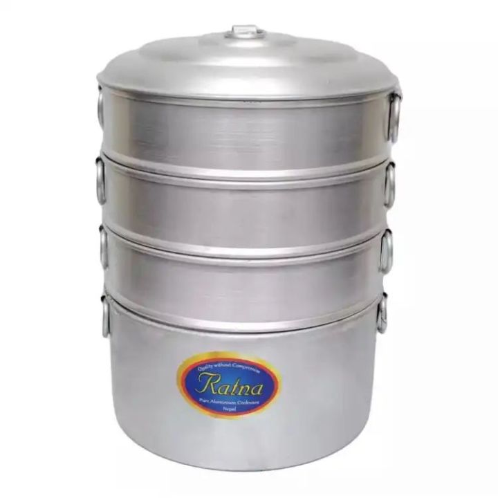 9 inch Aluminum Momo Steamer, 3 Tiers