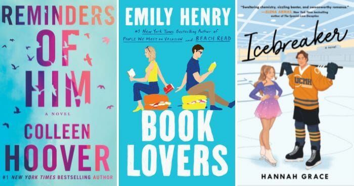 Reminders of him by colleen hoover / Book Lovers by emily henry / Icebreaker by hannah grace set of 3 books