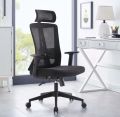 Home Office Desk Chair, Gaming Chair with Tilt Function, Height Adjustable Armrests, High Mesh Back Variable Height, Heavy Duty 300 lb Ergonomic Comfort with Molded Foam Seat, Onyx | Vinyl. 