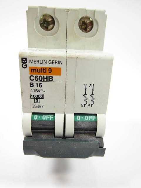 Merlin Amp Merlin Gerin 16 Amp AC Breaker two Pol | Daraz.pk